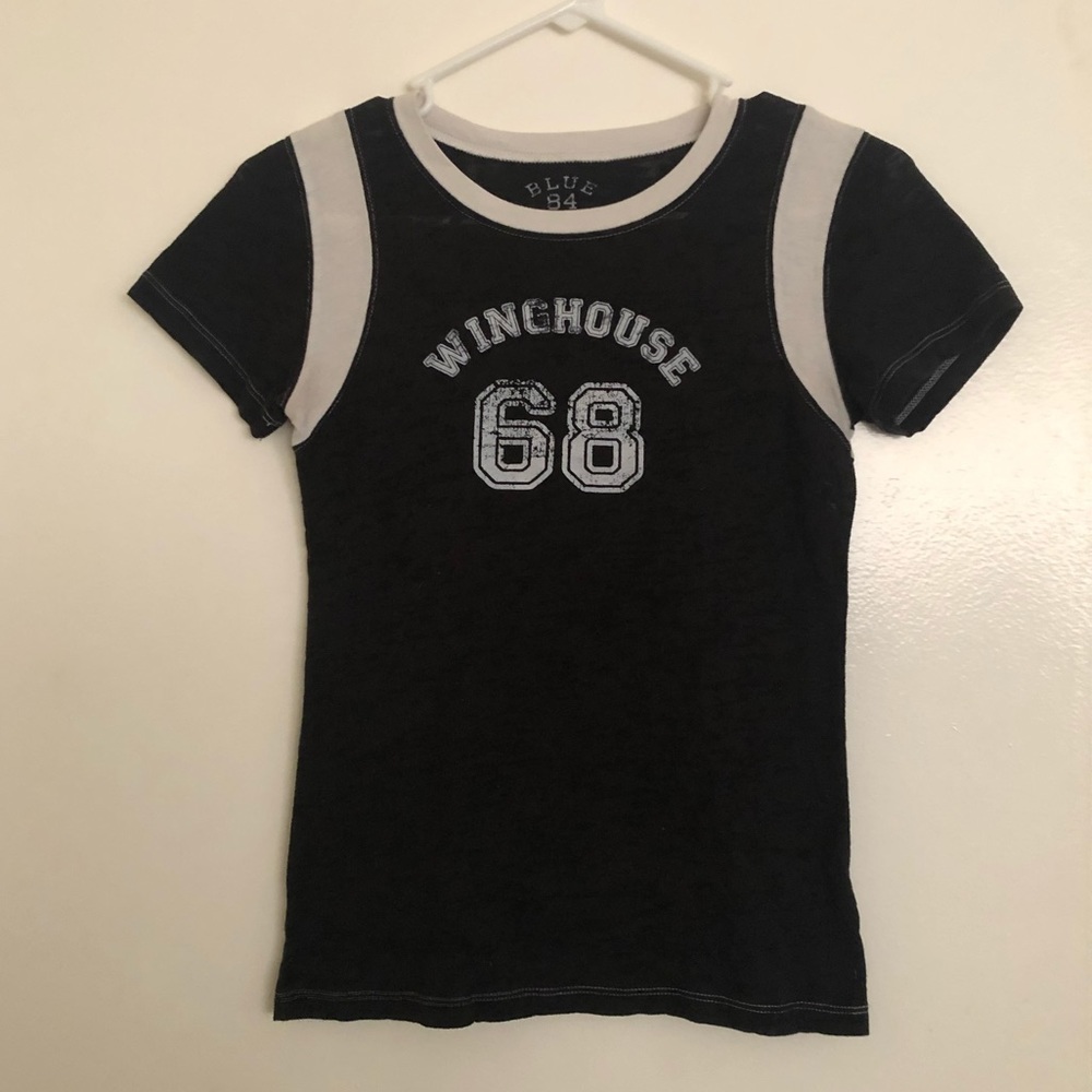 Winghouse burn out fitted shirt